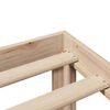 vidaXL Bedframe met hoofdbord massief grenenhout 150x200 cm
