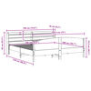 vidaXL Bedframe zonder matras massief grenenhout 180x200 cm