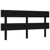 vidaXL Bedframe met hoofdbord massief hout zwart