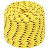 vidaXL Multifunctioneel gebruikstouw 14 mm 25 m Geel PP