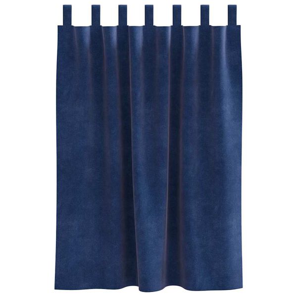 vidaXL Verduisterende gordijnen 2 pcs Donkerblauw 140 x 140 cm Fluweel