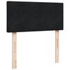 vidaXL Boxspring met matras fluweel zwart 100x200 cm
