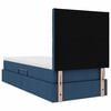 vidaXL Opslag bed met matras met matras Blauw 90 x 200 cm Polyester