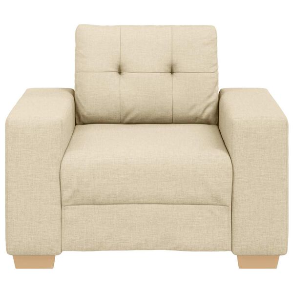 vidaXL Fauteuil Cr&egrave;me 100x78x80 cm Stof