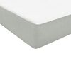 vidaXL Boxspring met matras fluweel lichtgrijs 90x210 cm