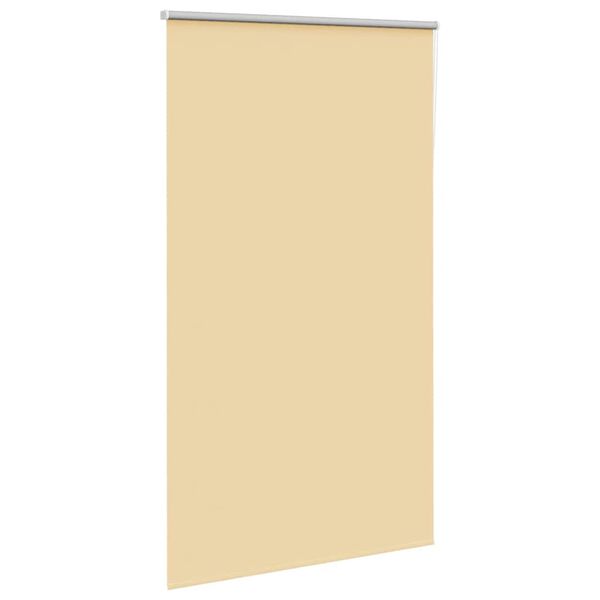 vidaXL Rolgordijn verduisterend 140x210 cm stofbreedte 136,6 cm beige
