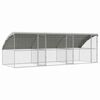 vidaXL Kippenhok 3 st zilver 600 x 200 x 200 cm Gegalvaniseerd staal