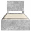 vidaXL Bedframe Concerte Grijs 90 x 190 cm Massief grenenhout