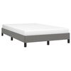vidaXL Bedframe zonder matras 120x190 cm stof donkergrijs
