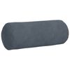 vidaXL Bolster Kussens 2 stuks Donkergrijs Ø 15 x 40 cm Cordstof