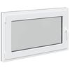 vidaXL Kelderraam RISOR 100 x 70 cm PVC en glas Antracietkleurig