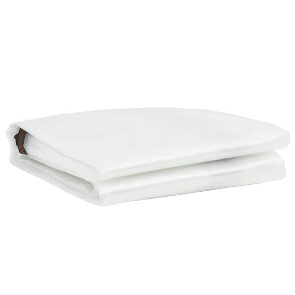 vidaXL Doorzichtig zeildoek met zeilringen 1x3 m polyethyleen