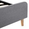vidaXL Bedframe stof lichtgrijs 160x200 cm