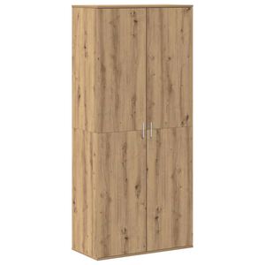 vidaXL Highboard artisanaal eikenkleurig 80 x 39 x 178 cm Bewerkt hout