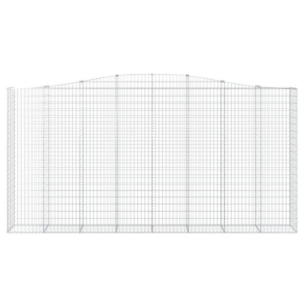 vidaXL Schanskorven 10 st gewelfd 400x50x200/220 cm ijzer