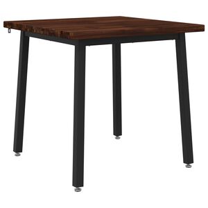 vidaXL 60 x 55 x 75 cm Massief Acaciahout Donkerbruin en Zwart