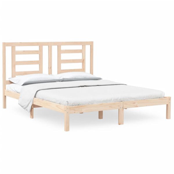 vidaXL Bedframe zonder matras massief grenenhout 160x200 cm