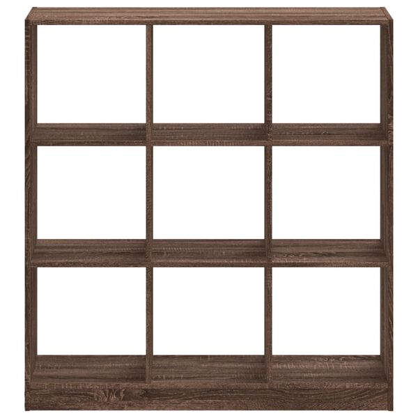 vidaXL Boekenkast 102x32x108 cm bewerkt hout bruin eikenkleurig