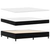 vidaXL Boxspringbed met matras Zwart 200 x 200 cm Fluweel