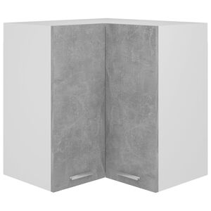 vidaXL Hanghoekkast Lyon 57x57x60 cm bewerkt hout betongrijs