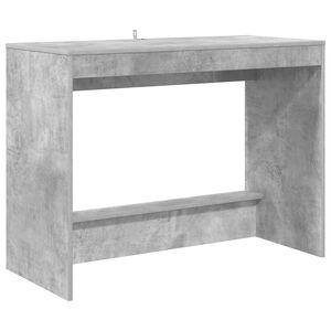 vidaXL Bed Bureau Beton Grijs 100 x 45 x 75 cm Bewerkt hout