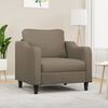 vidaXL Fauteuil 60 cm stof taupe