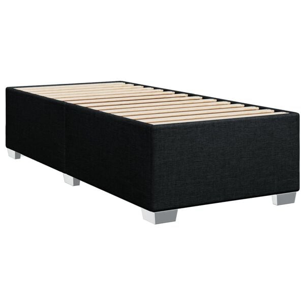 vidaXL Bedframe zonder matras 80x200 cm stof zwart