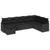 vidaXL Tuin Sofa Set 8 st Zwart poly rattan