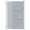 vidaXL Tuinpoort 85 x 120 cm Roestvrij staal zilver Vergrendelbaar