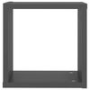 vidaXL Wandschappen kubus 2 st 30x15x30 cm grijs