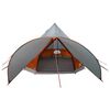 vidaXL Teepee Tent met dak Grijs en Oranje 600 x 600 x 347 cm