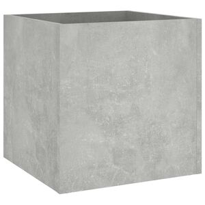 vidaXL Plantenbak 40x40x40 cm bewerkt hout betongrijs