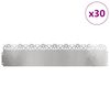 vidaXL Gazonranden 30 pcs Zilver 103 x 0,05 x 22 cm Roestvrij staal