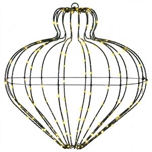 vidaXL Kerst Finial Licht 192 LED's Warmwit Dia. 40 x 40 cm
