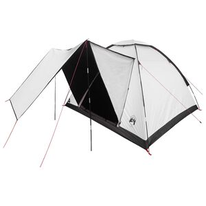 vidaXL Kamperen tent 4-persoons Wit Blackout Polyester en staal
