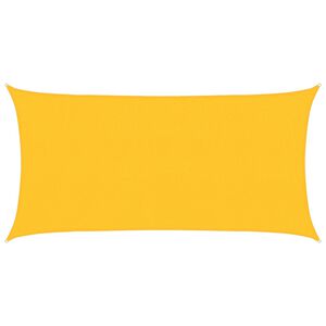 vidaXL Zonnezeil 160 g/m&sup2; 2x4 m HDPE geel