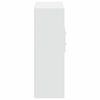 vidaXL Hoge kast 80x42,5x124 cm bewerkt hout wit