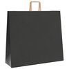 vidaXL Papieren zakken 250 st met hengsels 54x15x49 cm zwart