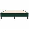 vidaXL Boxspring zonder matras fluweel donkergroen 120x210 cm