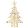 vidaXL Kerstboom met 120 LED Warmwit 120 cm PET