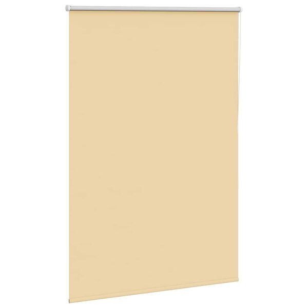 vidaXL Rolgordijn verduisterend 115x130 cm stofbreedte 110,7 cm beige