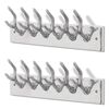 vidaXL Kapstokken 2 st aluminium zilverkleurig