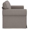vidaXL Bank Taupe 215 x 82 x 80 cm Stof