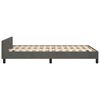 vidaXL Bedframe zonder matras 120x190 cm fluweel donkergrijs