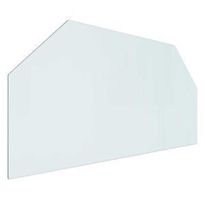 vidaXL Vuurplaats Glazen Plaat Doorzichtig 100 x 50 cm Glas