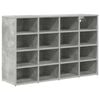 vidaXL Schoenenkast 103 x 30 x 67 cm Bewerkt hout Betongrijs