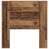 vidaXL Hoofdbord met plank Oudhout 100 x 15 x 103,5 cm Bewerkt hout