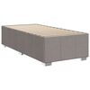 vidaXL Bedframe zonder matras 90x200 cm stof taupe