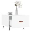 vidaXL Salontafels 2 st 50x50x40 cm bewerkt hout hoogglans wit