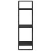vidaXL Wandplankenset 6 pcs Zwart Eiken 100 x 25 x 30 cm Bewerkt hout
